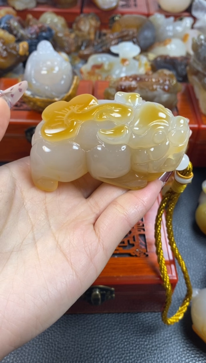 【闪购商品】玛瑙/玉髓手把未镶嵌1
