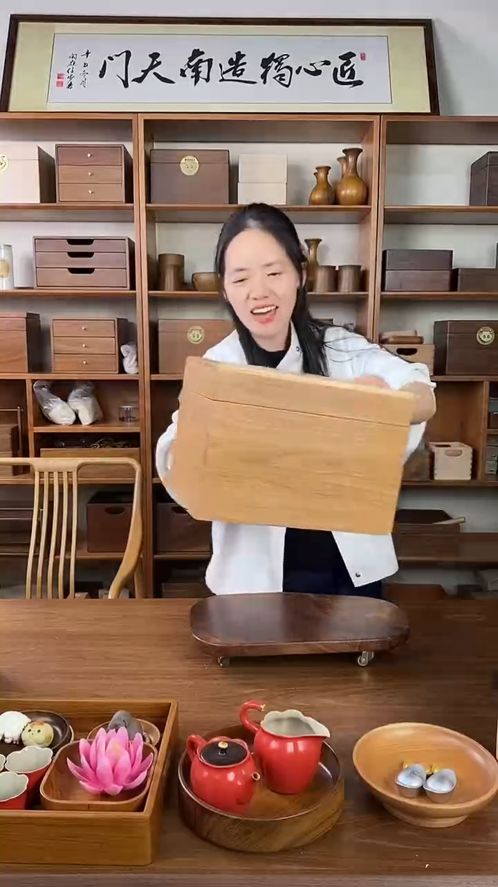 木@****意白橡木藏宝箱 