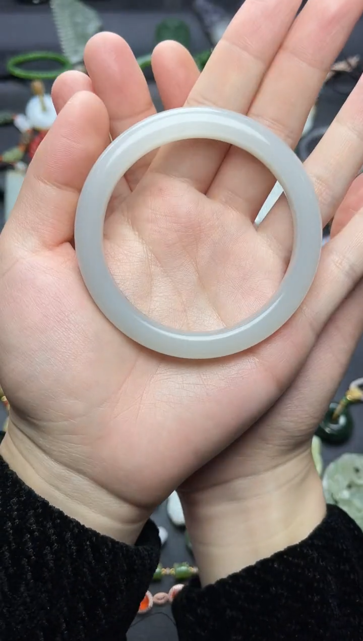 未镶嵌手镯和田玉59/60圈口06