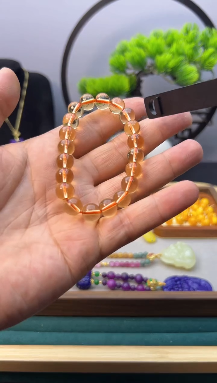 【闪购商品】黄晶手链未镶嵌S145