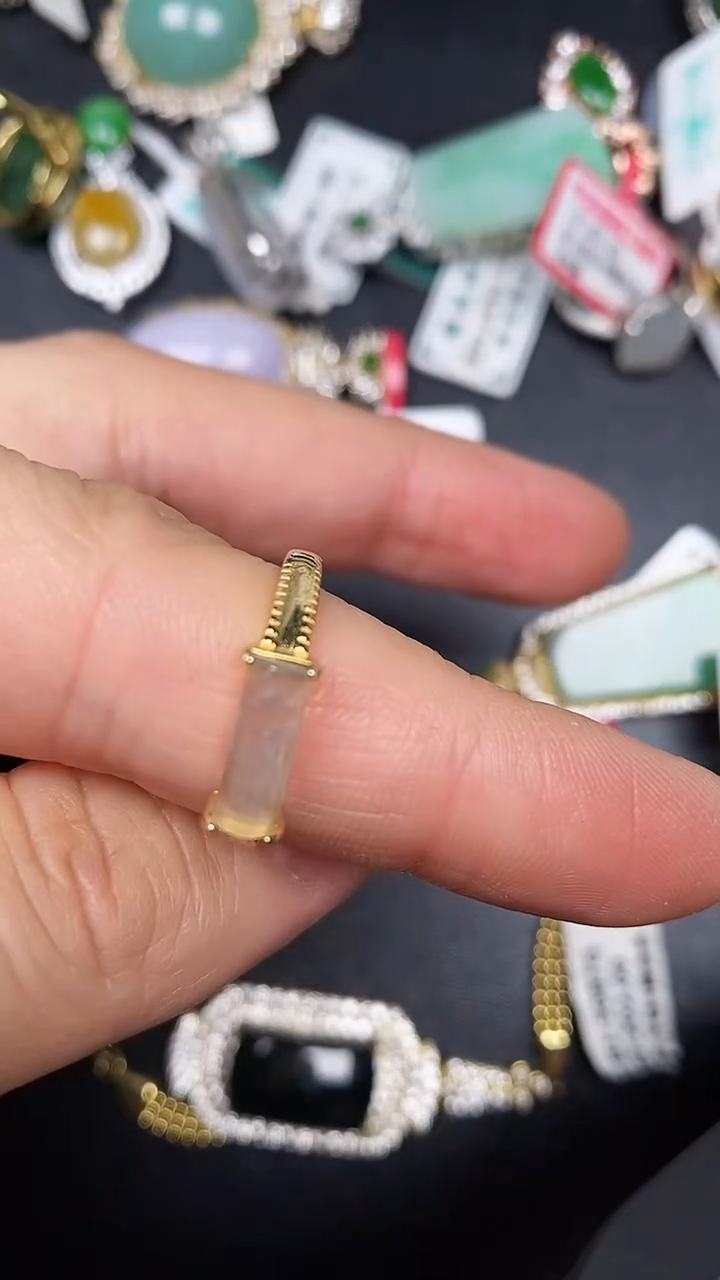 银S925镶嵌戒指翡翠3600