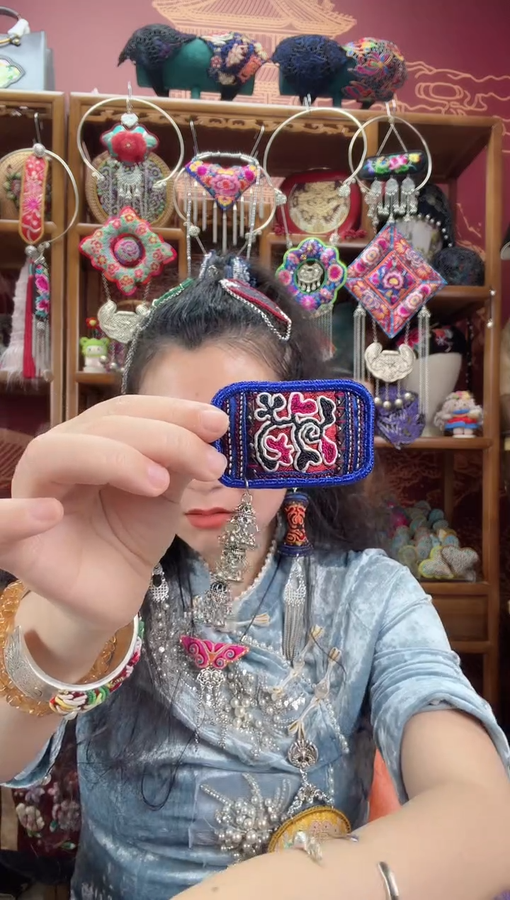 刺绣发夹68甜甜家