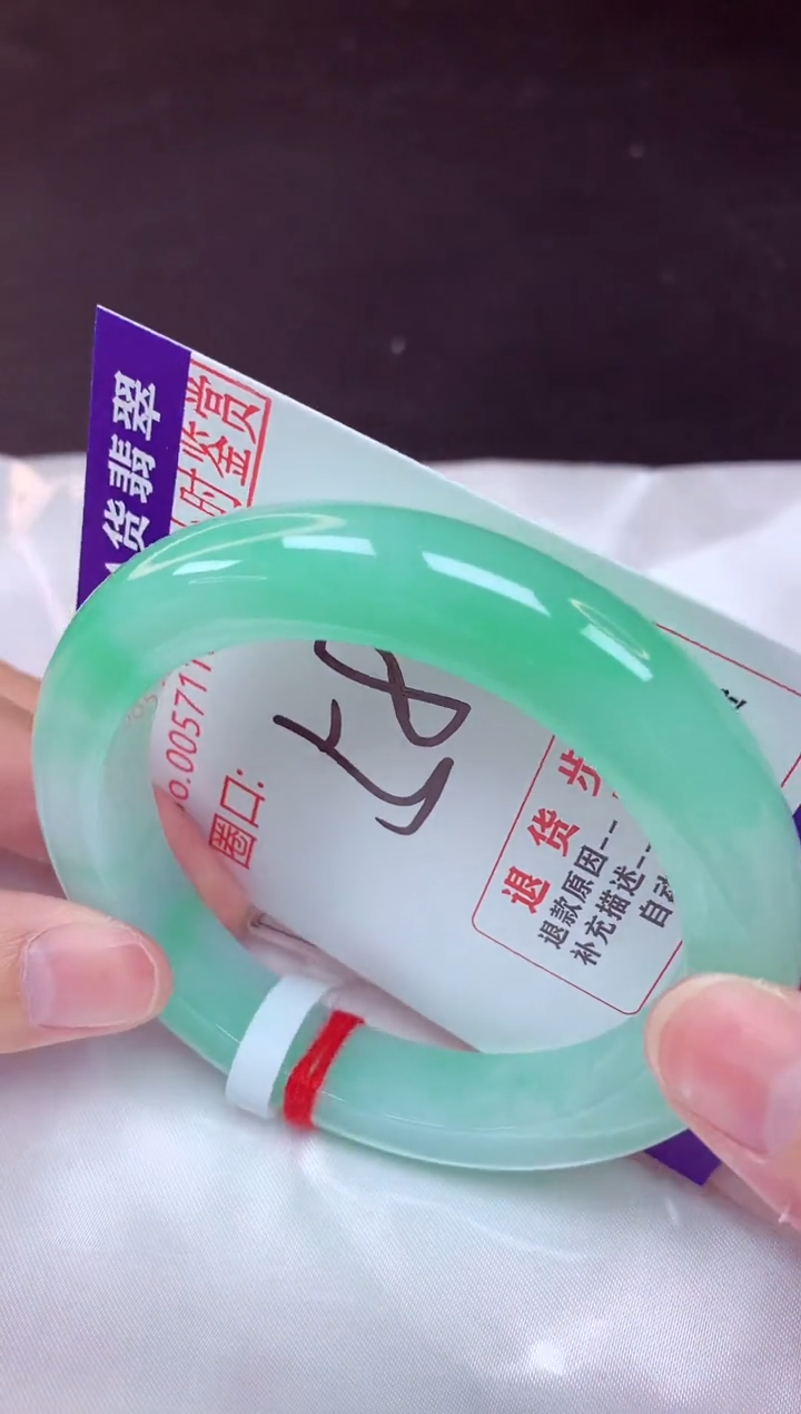 未镶嵌手镯翡翠58（48小时鉴赏期 ）