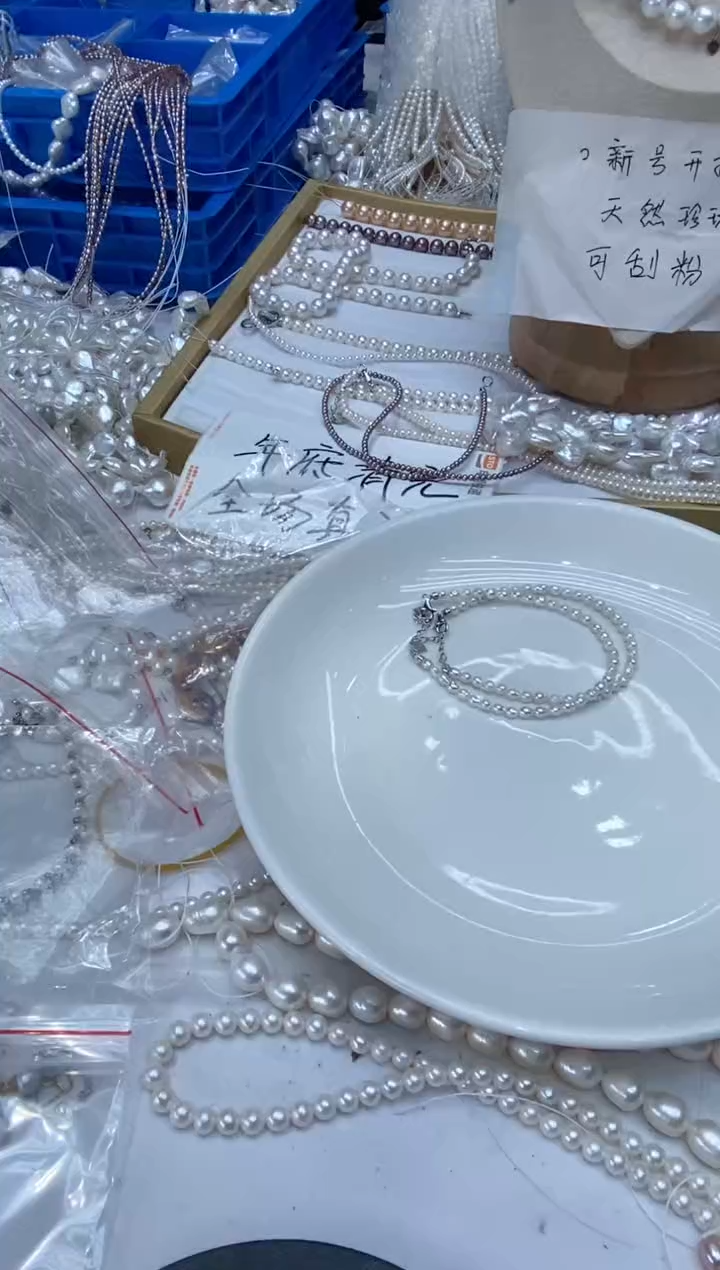 【闪购商品】淡水珍珠手绳银S925镶嵌小巴手链