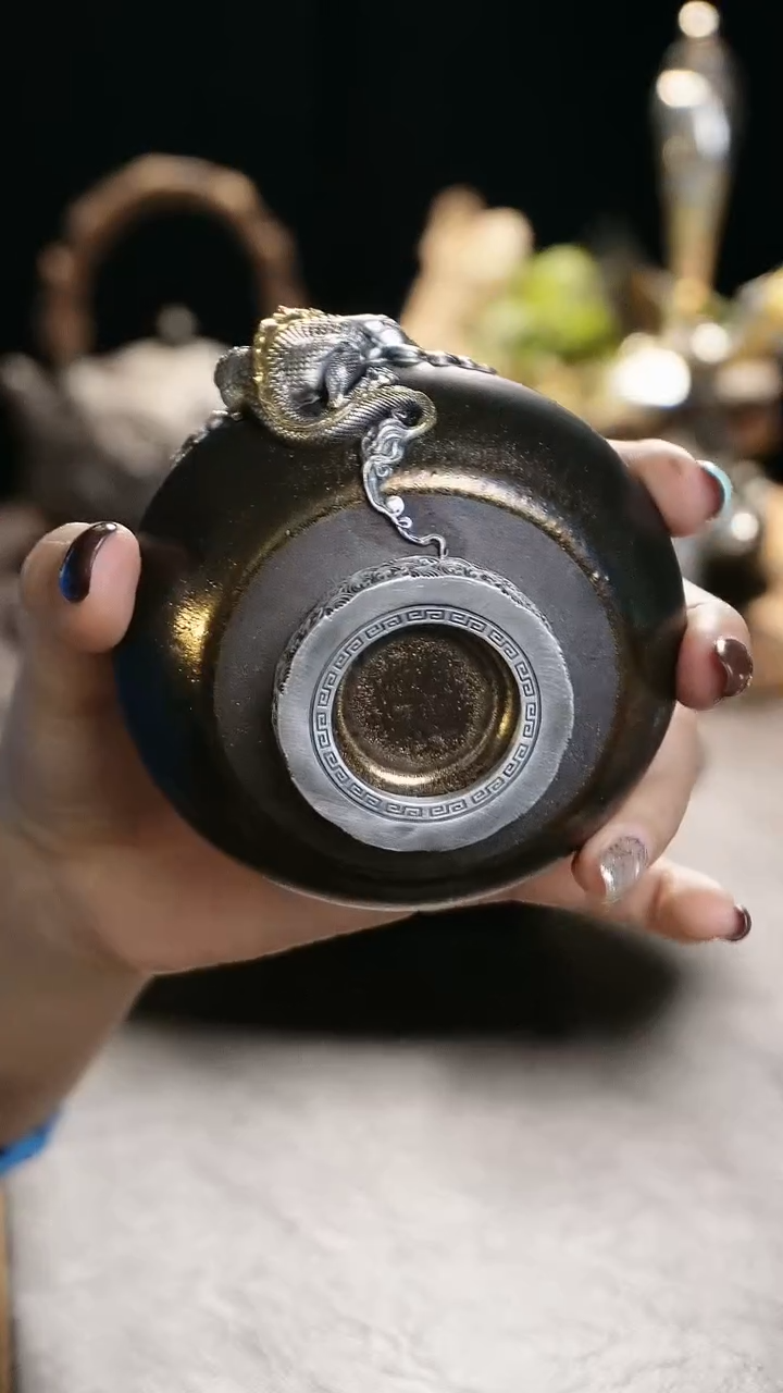 【闪购商品】境秋镀金貔貅主人杯