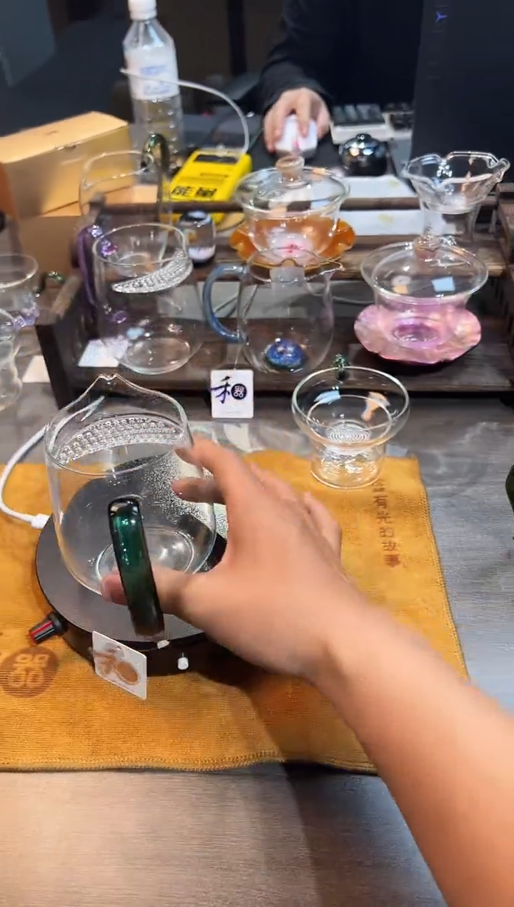 【闪购商品】丰然煮茶器墨绿色+清尚杯墨绿+茶垢剂