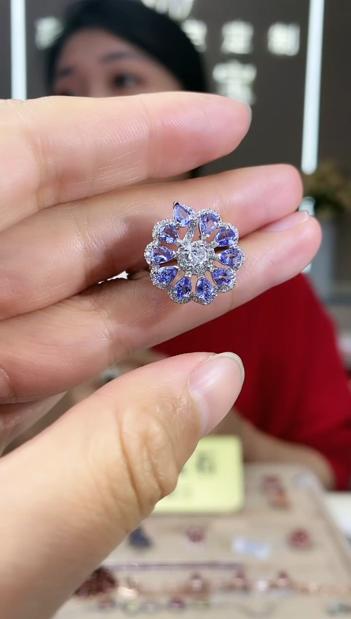 【闪购商品】坦桑石手饰银S925镶嵌手饰