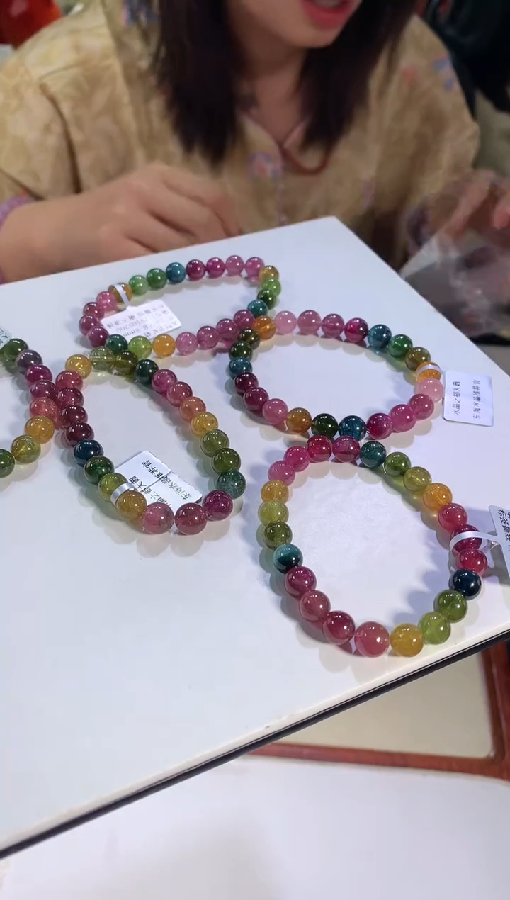 【闪购商品】碧玺手链未镶嵌8mm左右碧玺手链多样性发其一