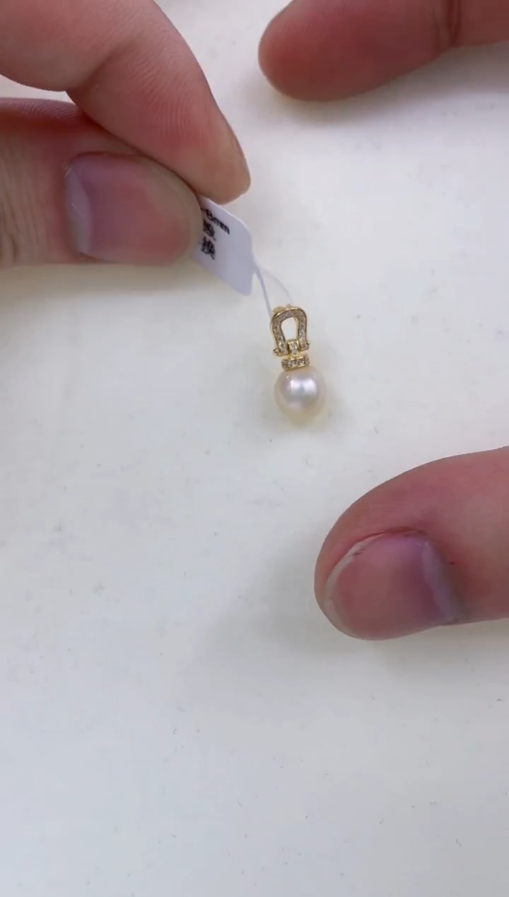 颈饰银S925镶嵌海水珍珠  