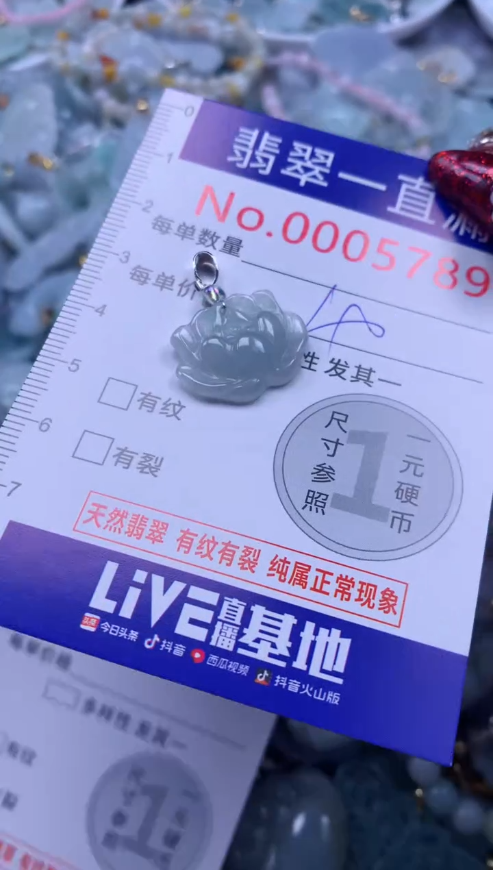 吊坠(不含链)未镶嵌翡翠5789