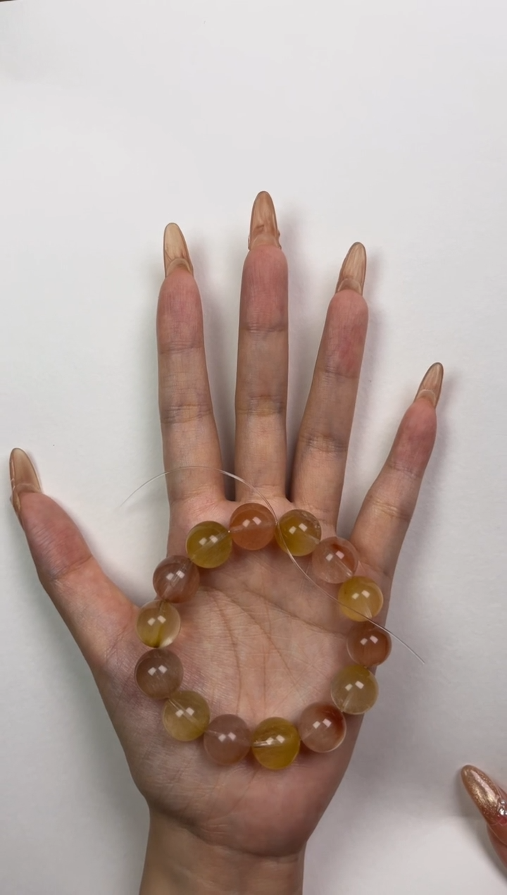 【闪购商品】水晶手链未镶嵌彩兔毛13mm+