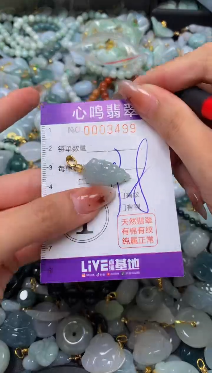 翡翠未镶嵌颈饰闪购003499