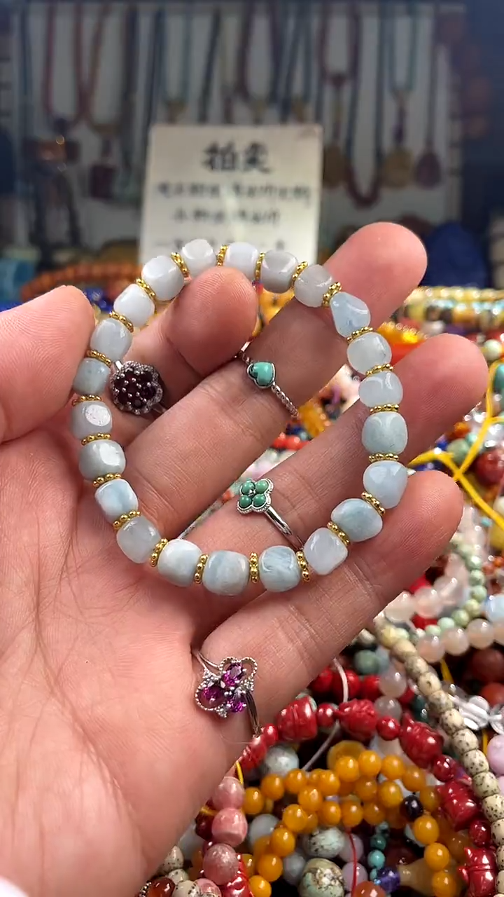 【闪购商品】海蓝宝石手链未镶嵌(一物一件)135459