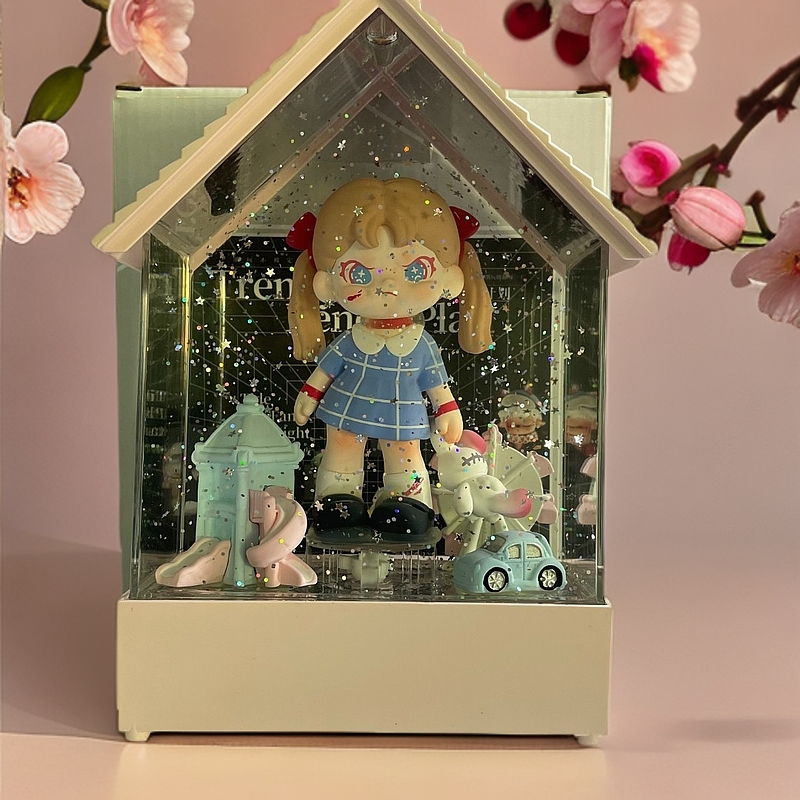 【正版二创】潮玩盲盒房子款蓝牙水晶灯音乐盒女友闺蜜惊喜生日礼物