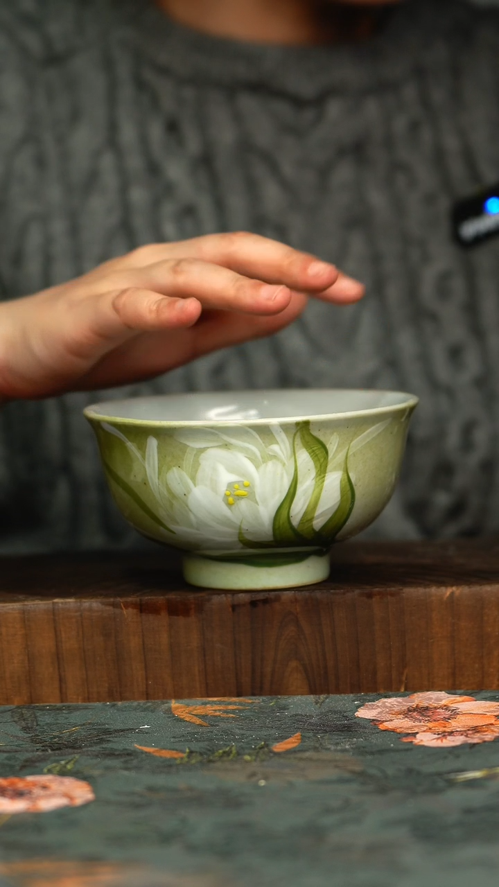 杯釉下彩手工手绘同款陶器