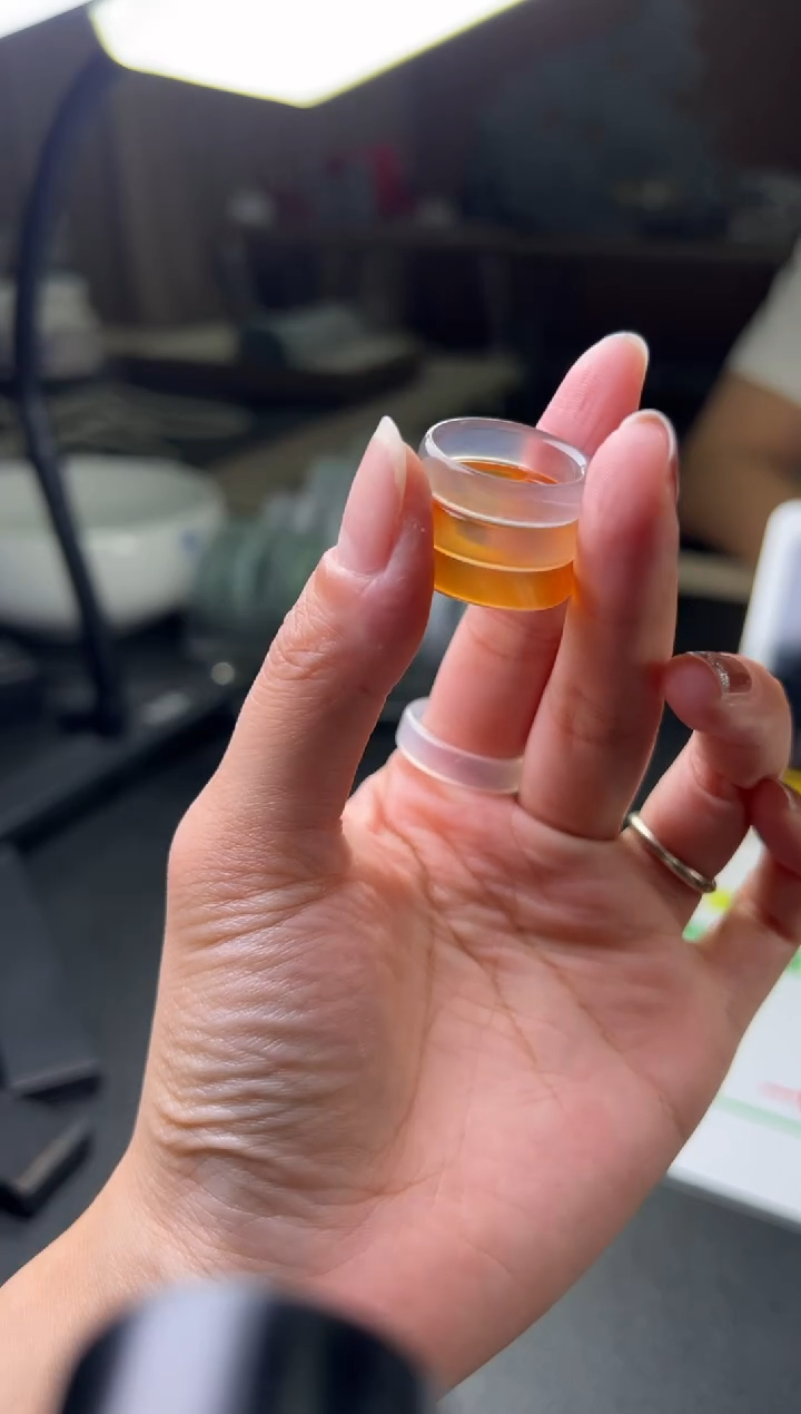 玛瑙/玉髓车挂未镶嵌戒圈FL47@CP多样性发其一配绳