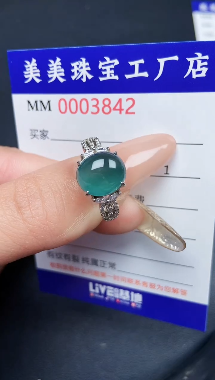 【闪购商品】翡翠颈饰银S925镶嵌3842
