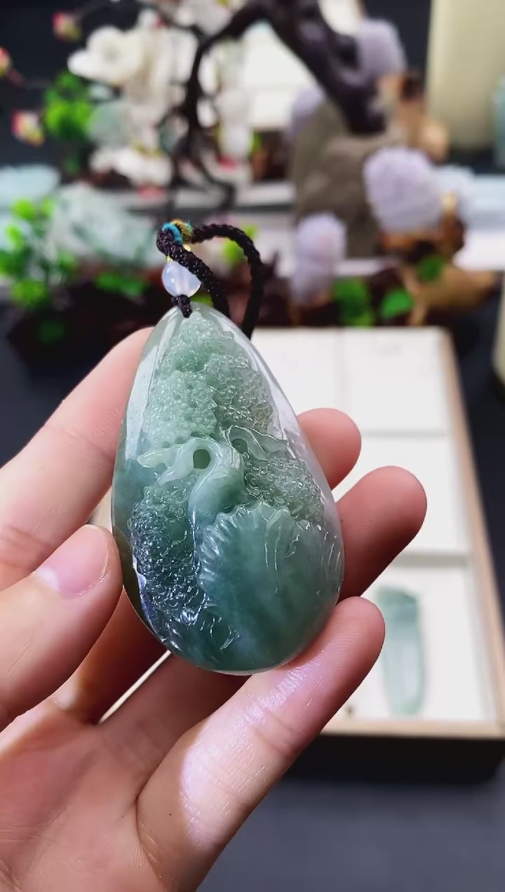颈饰未镶嵌翡翠天然缅甸A货翡翠