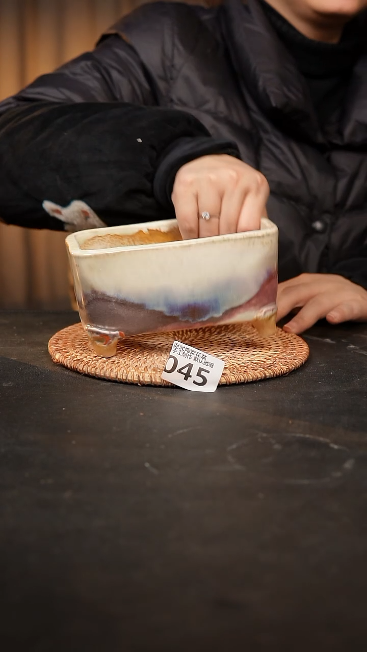 【闪购商品】瓷片045森系大长方13*6.5高8