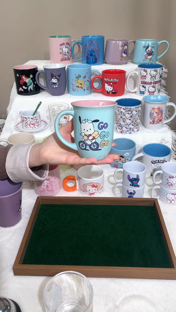 【闪购商品】陶瓷无盖款卡通陶瓷马克杯