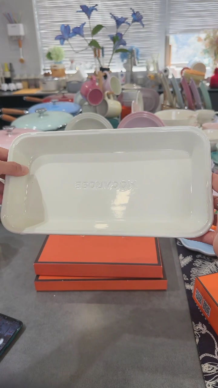 【闪购商品】瓷奶油白（11英寸）28cm炻彩鱼盘