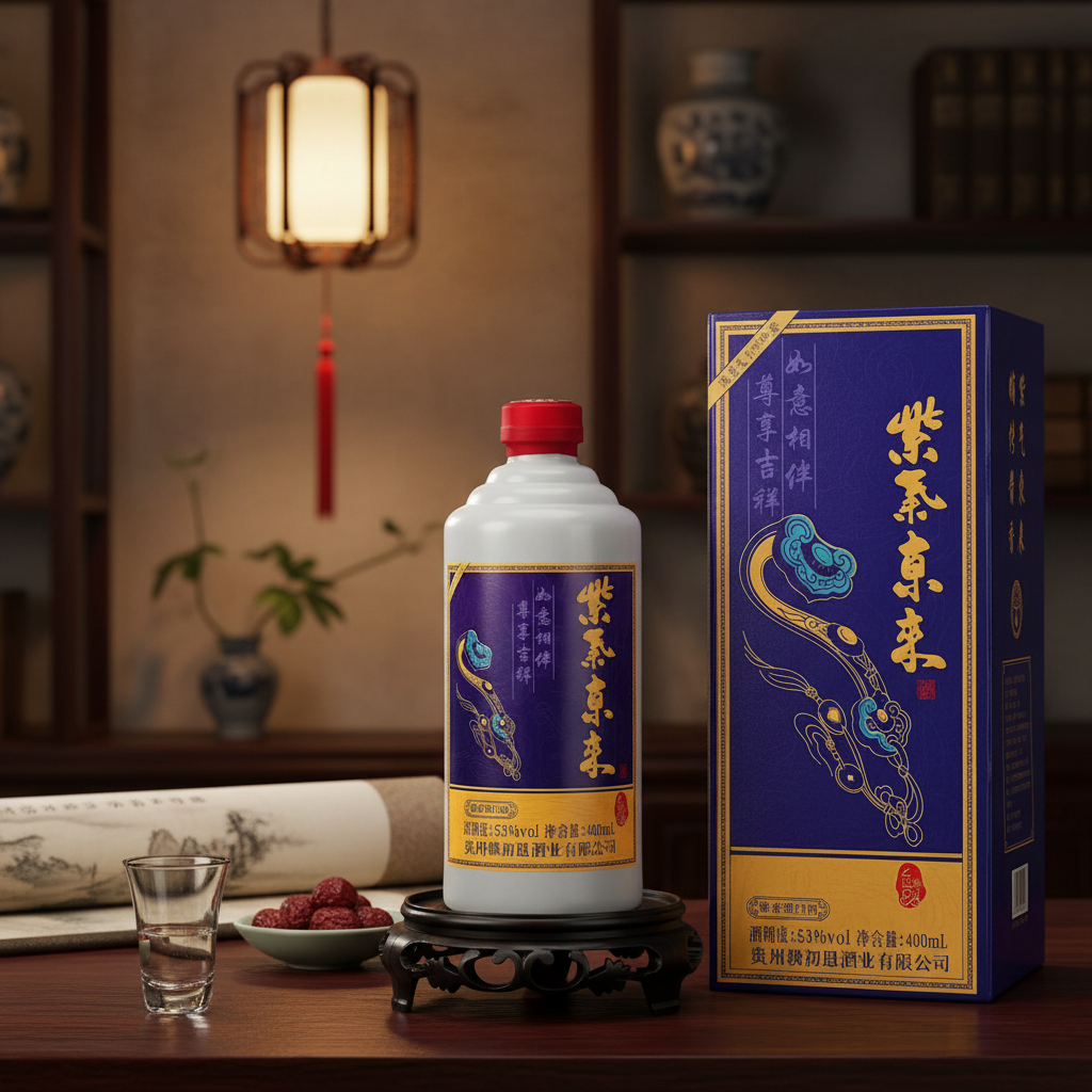 MENGXIANYUAN/梦仙缘紫气东来酒53度酱香白酒400ML*单瓶【z】53%Vol