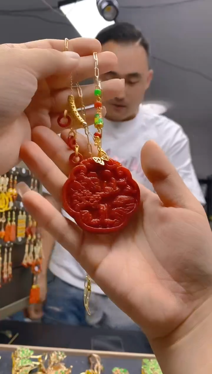 【闪购商品】翡翠耳饰合金423翡翠锁骨链