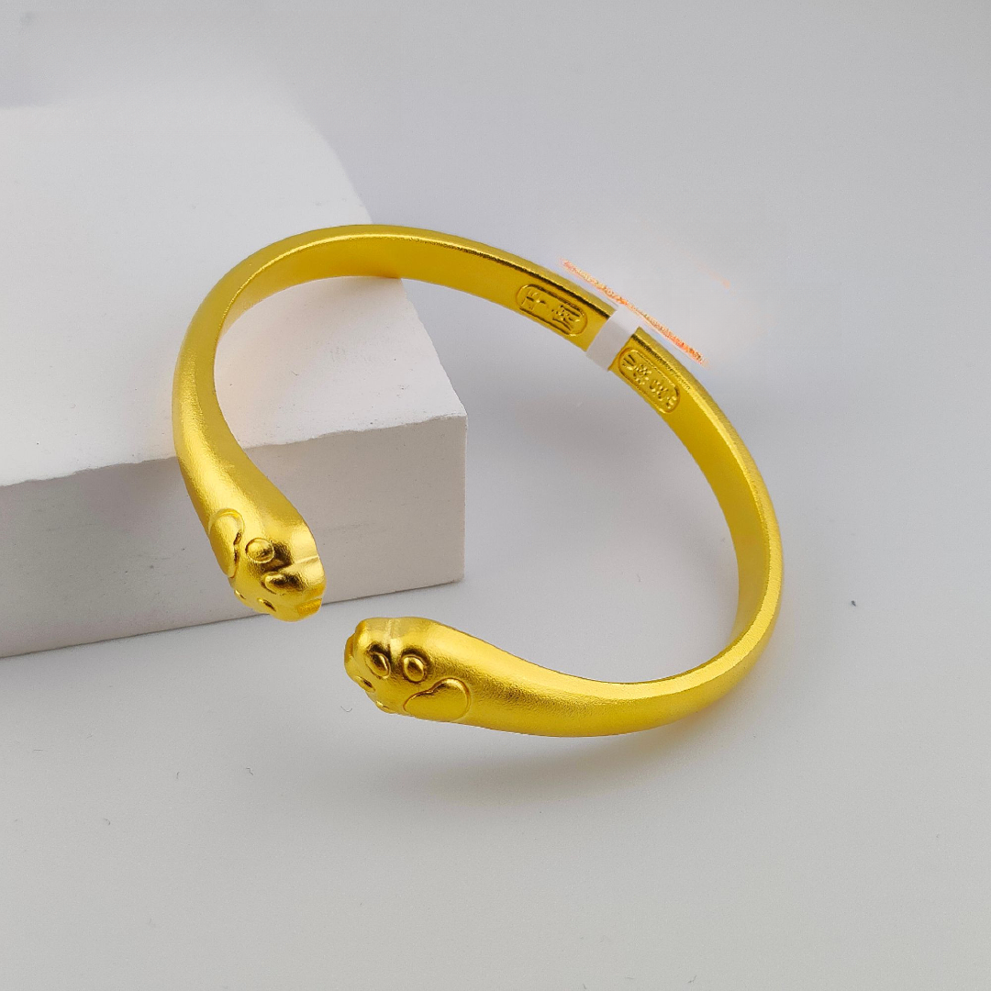 足银手镯 足银手镯 猫爪手镯  