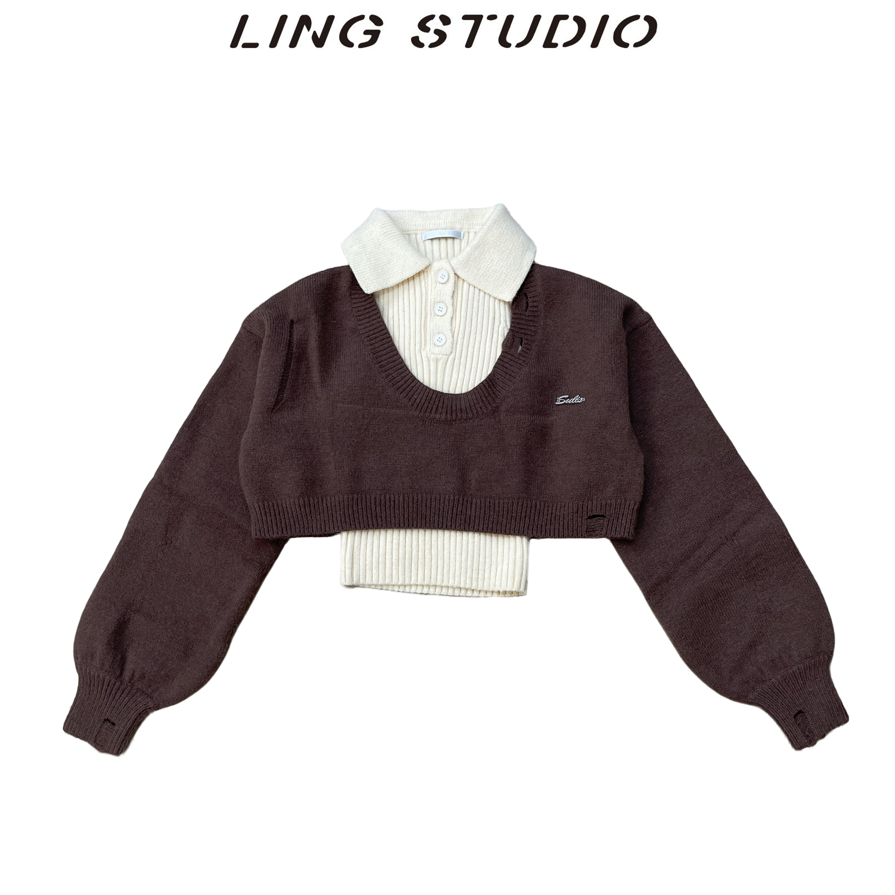 3091071零零2024秋季复古时尚百搭针织套装