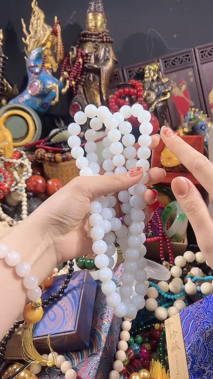 【闪购商品】和田玉颈饰未镶嵌【闪购商品】95和田玉108白色项链59