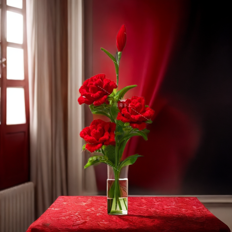 80厘米大号多头玫瑰花手工DIY材料包扭扭棒情人节送女朋友礼物