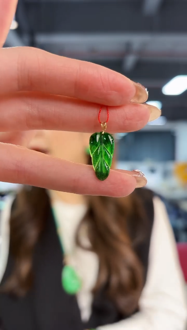 【闪购商品】翡翠颈饰18K金镶嵌缅料A货/支持复检/一件