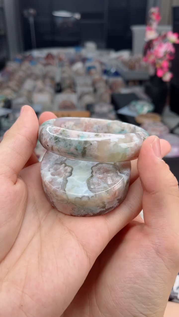 石英质玉手镯未镶嵌62圈口（赠送镯心）6330126