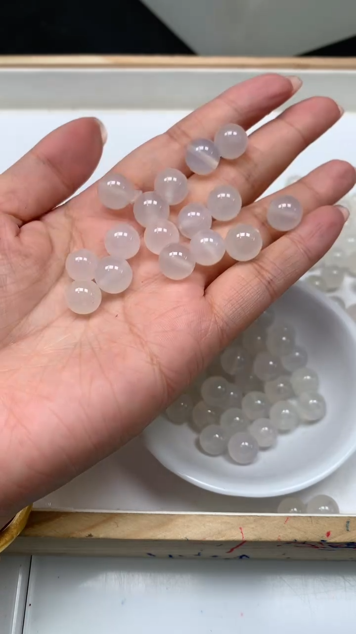 未镶嵌散珠南红玛瑙B452 荔枝冻10mm10颗6.8元