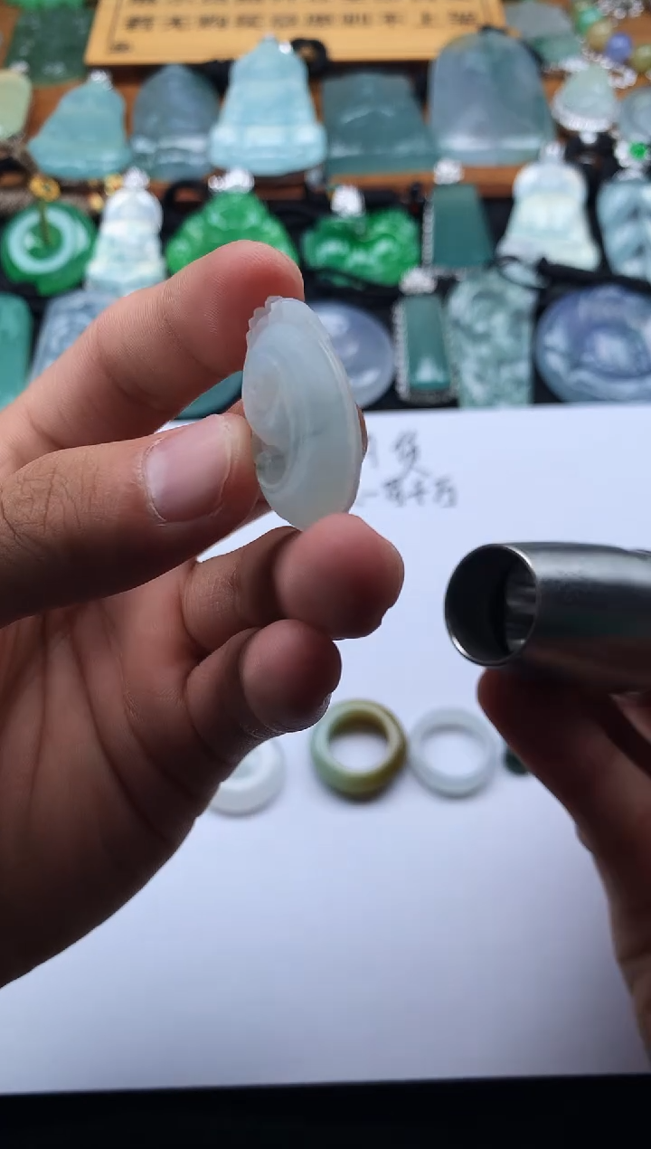 定制翡翠未镶嵌那***萌5036毛货不退不换