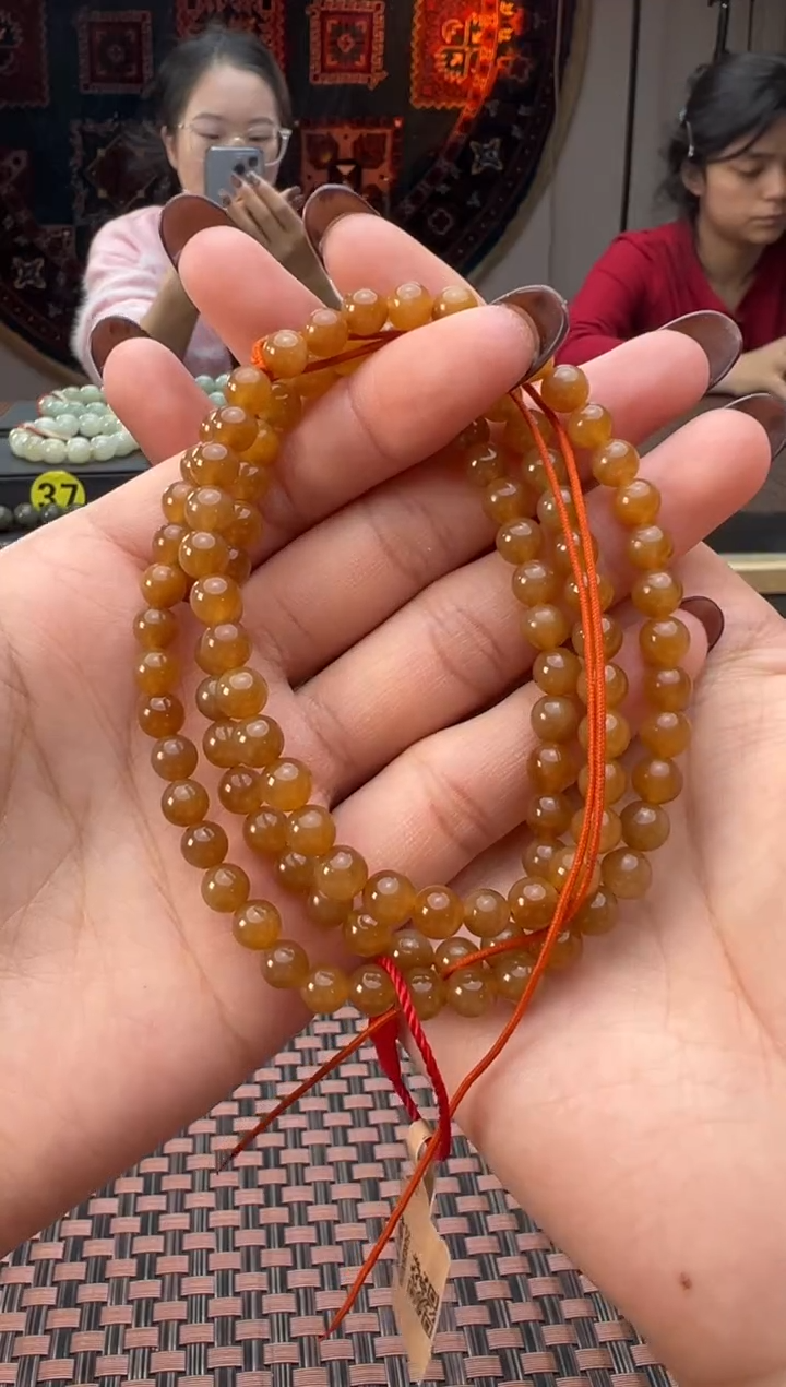 颈饰未镶嵌和田玉金山糖长链卡6