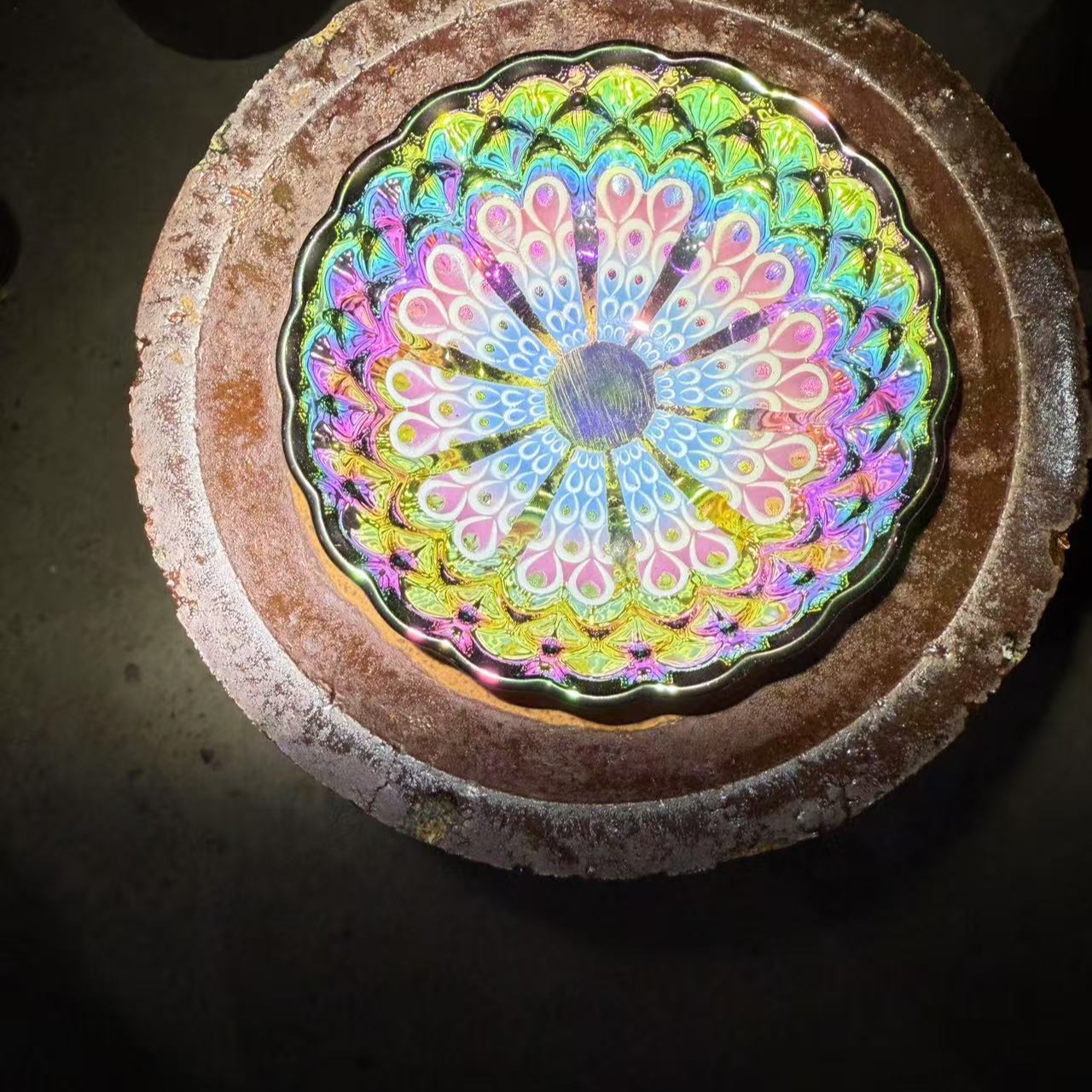 纯手工茶杯 夜光 七彩  主人杯