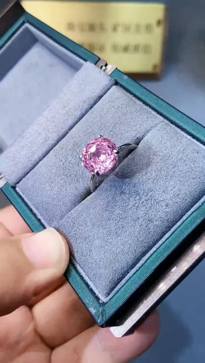【闪购商品】水晶戒指银S925镶嵌55555