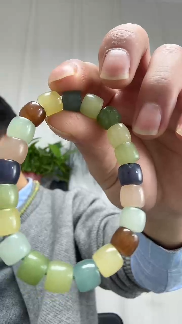 未镶嵌手串和田玉017多宝直切10