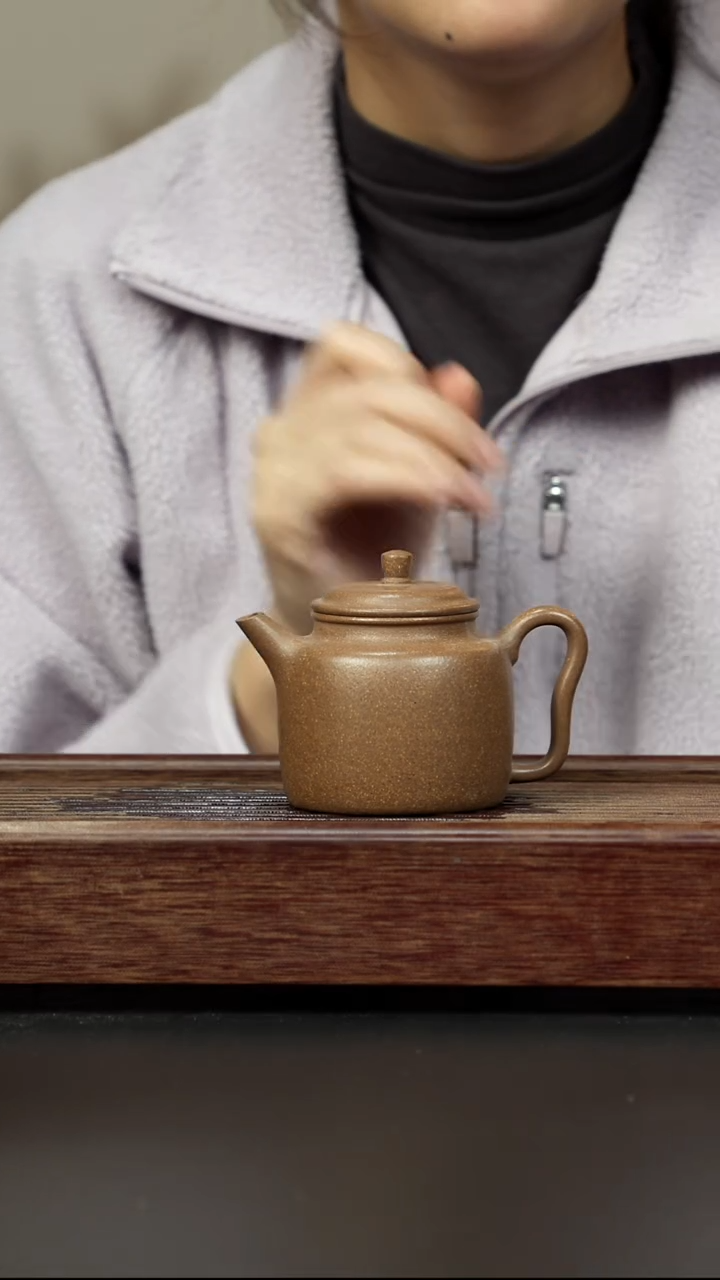 茶壶紫砂芝麻绿 汲直