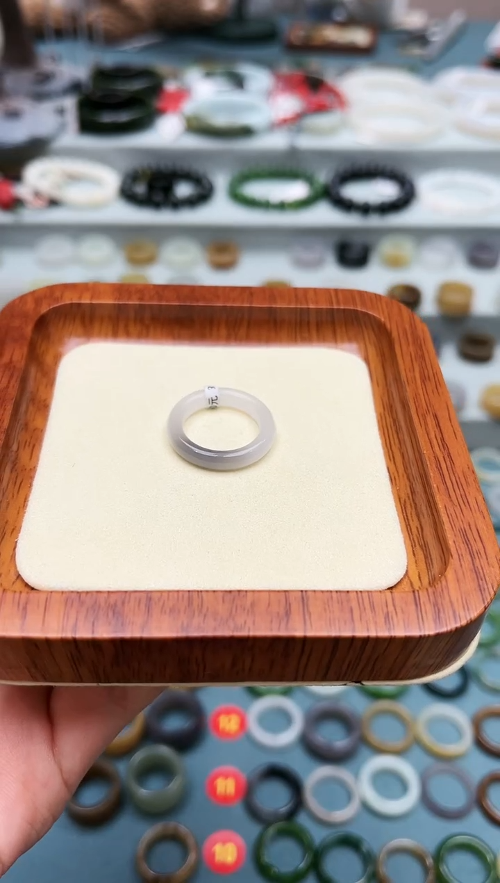 【闪购商品】和田玉戒指未镶嵌12号