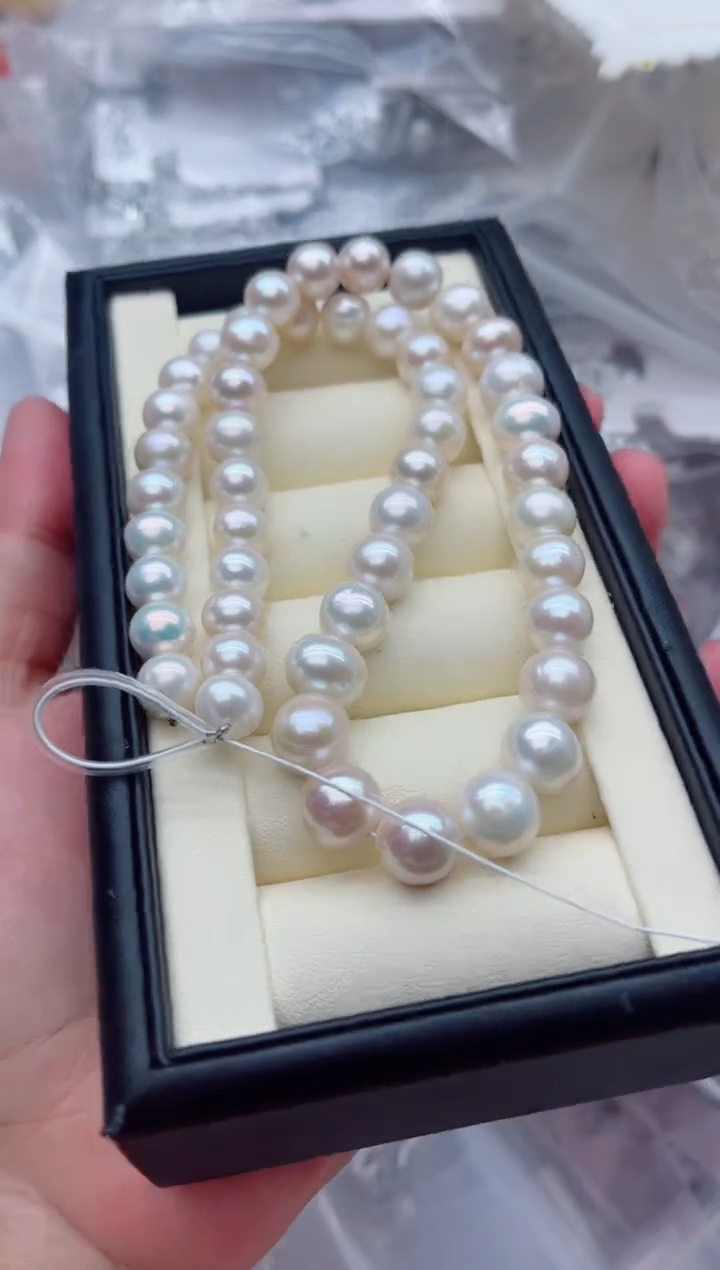 未镶嵌裸珠无扣头淡水珍珠，非无暇