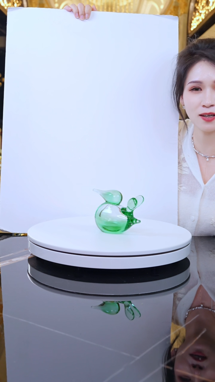 琉璃AJ1012163小鸟艺术摆件绿色