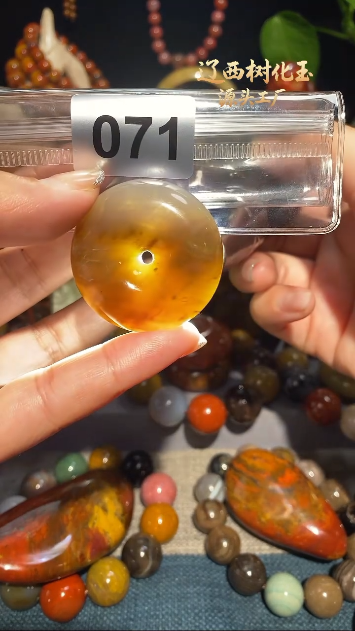 未镶嵌-硅化玉天然北票硅化玉吊坠