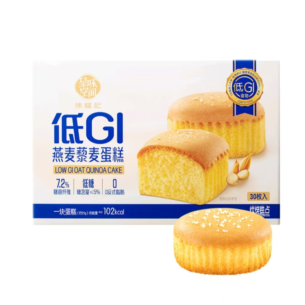 【山姆超市】低GI燕麦藜麦蛋糕760g（30个）