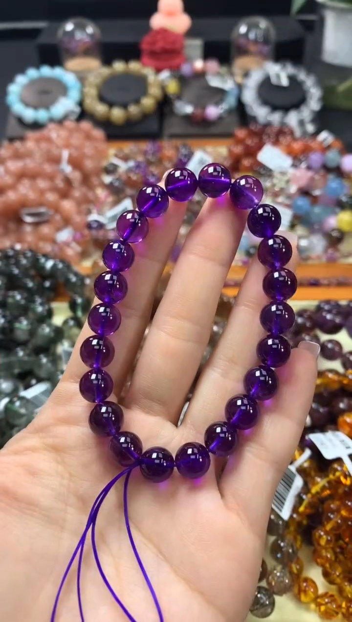 未镶嵌手链水晶9*