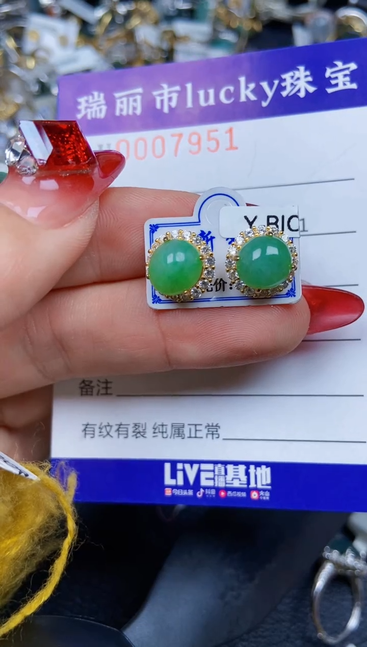 【闪购商品】翡翠颈饰银S925镶嵌7951