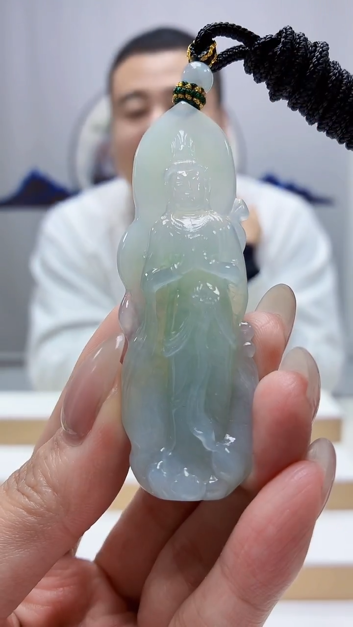 未镶嵌定制翡翠4898MM-毛货挂件195