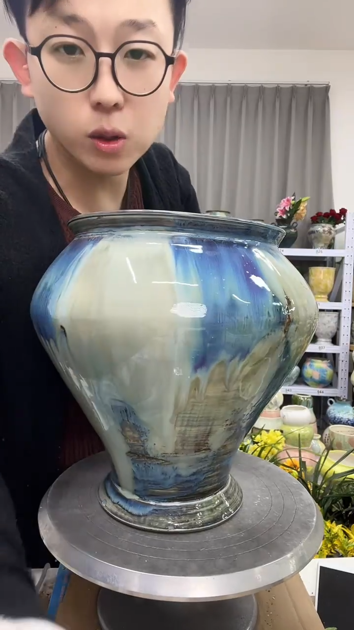 【12.10陶瓷花盆】  高度   30 口径     20