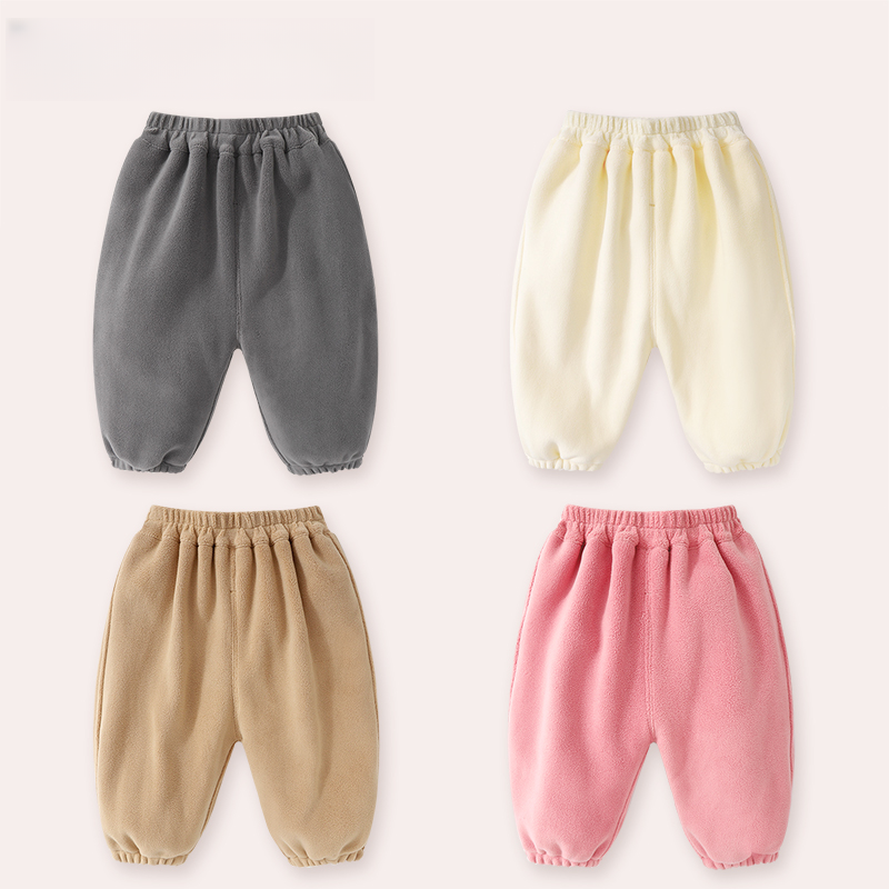 【柏莉绒】婴儿童衣服男童宝宝裤子春装秋季PP裤打底裤
